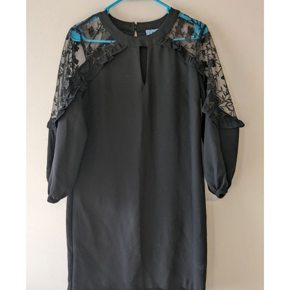 CeCe Black Dress with Lace Details